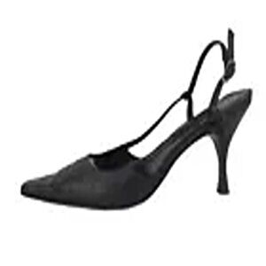 Colin Stuart Womens Black Leather Stiletto Slingback Heel Size US 6‎ M
